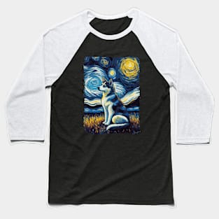 Husky Starry Night Baseball T-Shirt